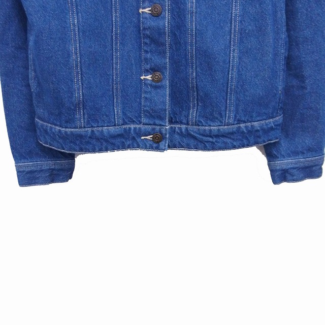 マジェスティックレゴン Majestic Legon ジャンパー ブルゾン Gジャン ノーカラー デニム M ブルー 青 Kt38 レディース 172 ベクトルパーク