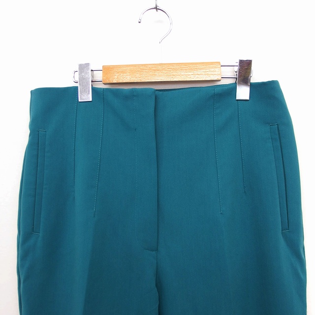 ザラ Zara ハイウエスト テーパード パンツ センタープレス 無地 Xl グリーン 緑 Ft33 レディース 172 ベクトルパーク
