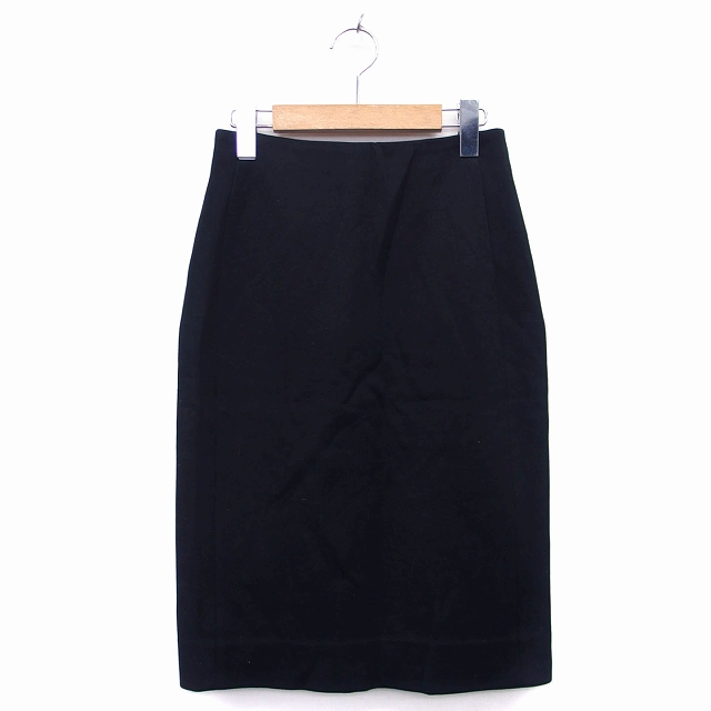 デザインワークス DESIGNWORKS タイト スカート 膝丈 コットン 綿 無地  