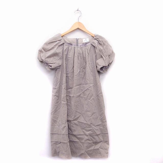 ランバンオンブルー Lanvin En Bleu ワンピース 半袖 ロング 38 グレー 灰 Kt6 レディース 172 ベクトルパーク