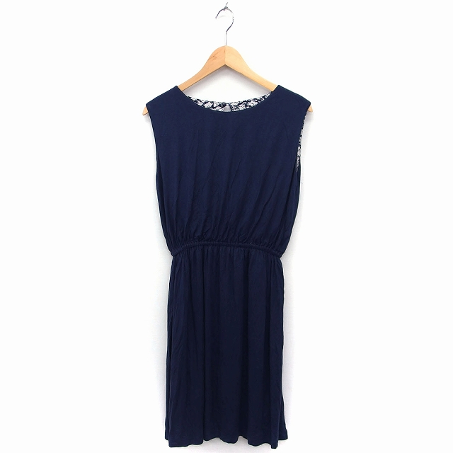 ロッソ Rosso アーバンリサーチ リバーシブル ワンピース 柄 無地 ロング ノースリーブ F ネイビー 紺 ホワイト 白 Ft4 レディース 172 ベクトルパーク