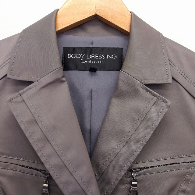 G6703*ボディドレッシングデラックス☆テーラードジャケット☆グレー☆38 ボディドレッシングデラックス BODY DRESSING Deluxe テーラード
