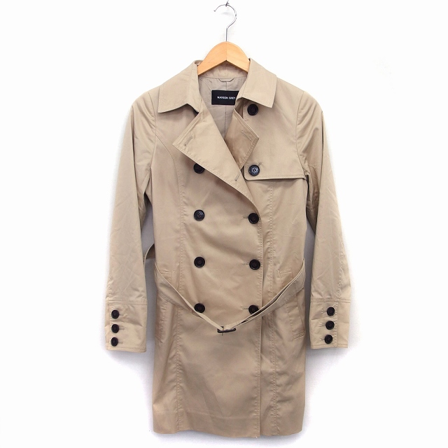 メイソングレイ Mayson Grey トレンチ コート ミドル 綿混 無地 シンプル ベルト 1 ベージュ Ht11 レディース 172 ベクトルパーク
