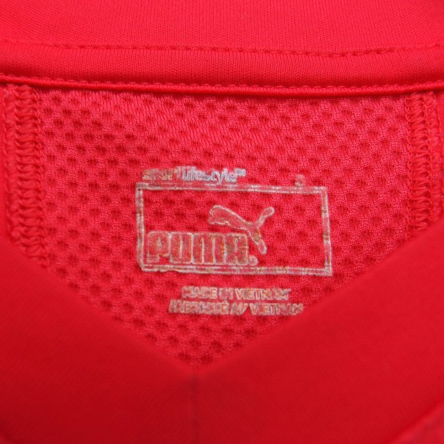 Puma 赤 メッシュパターン シャツ PUMA プーマ メンズ サッカー/フットサル ライセンスシャツ 2025