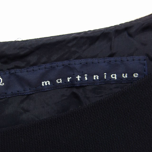 マルティニーク martinique バイカラー ワンピース 七分袖 ひざ下丈  