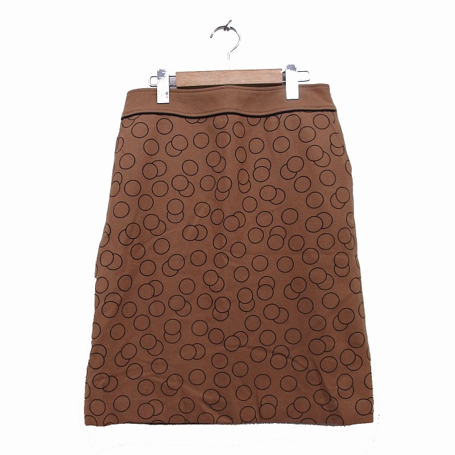 22オクトーブル 22 OCTOBRE スカート 台形スカート 膝丈 ウール ドット  