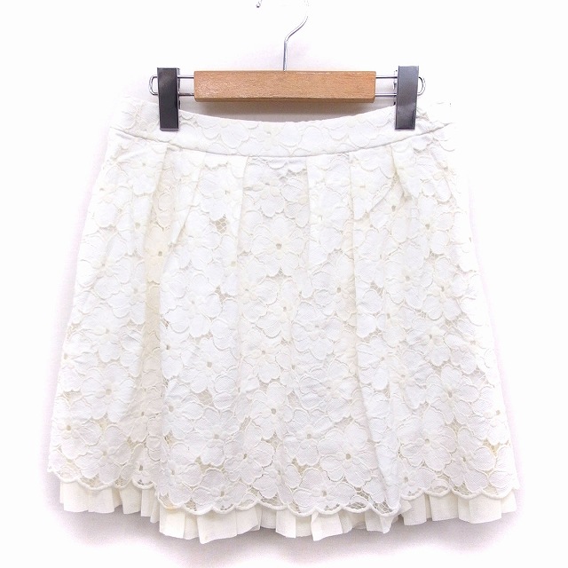 アベニールエトワール Aveniretoile フレアスカート ミニ 花モチーフ  