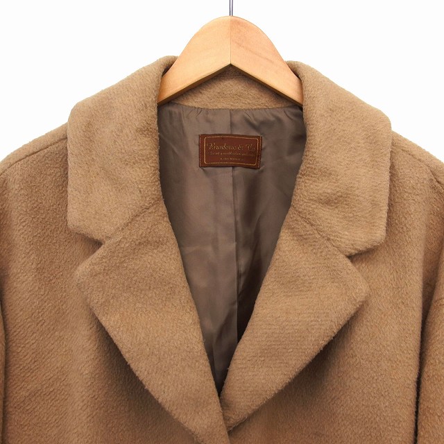 ナノ・ユニバース チェスターコート キャメル nano universe