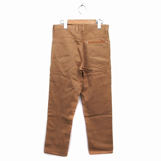 JUNMEN 牛革レザーパンツ　ブラウンSサイズ JUNMEN 牛革レザーパンツ ブラウンSサイズ