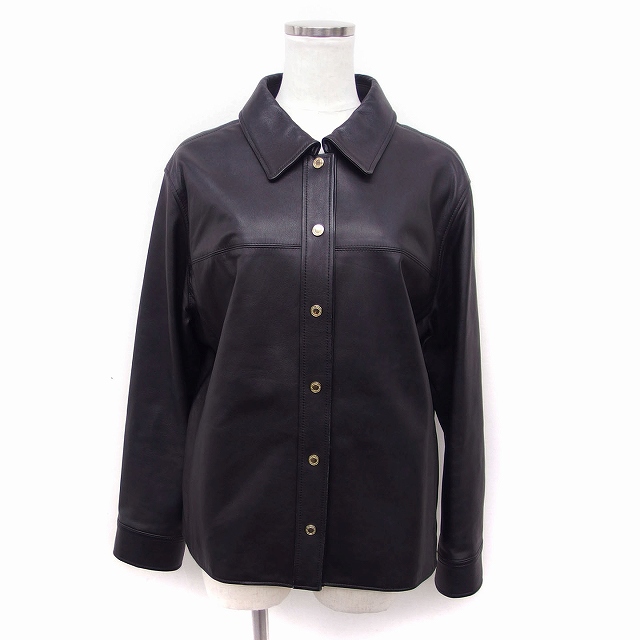 BURBERRY LONDON ムートン ジャケット ブラウン 40サイズ 羊革 Burberry London Brown Quilted Nylon Blend Raccoon Fur Trim