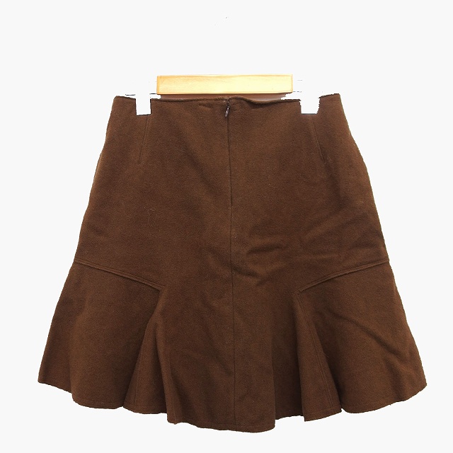 マルティニーク martinique フレア スカート ミニ 膝上 メルトン 無地