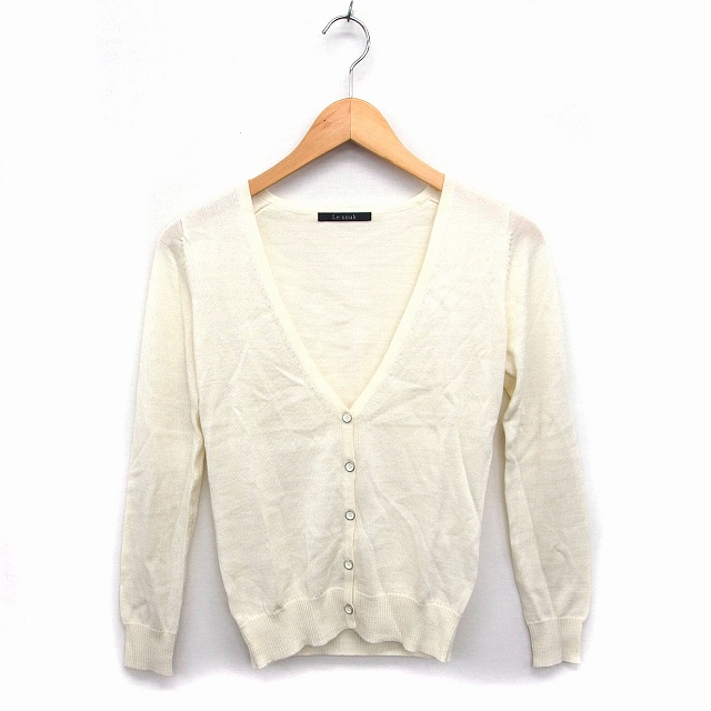 ホワイト 長袖カーディガン 薄手 美品 FOXEY フォクシー ホワイト 長袖 ホワイト 長袖カーディガン 薄手 美品 FOXEY フォクシー ホワイト 長袖