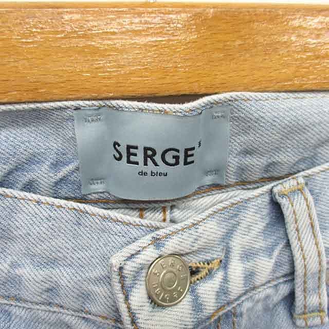 サージ SERGE de bleu デニム スリム ジーンズ パンツ ウォッシュ加工  