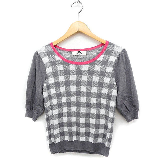 シュープリームララ Supreme.La.La. Supreme LaLa チェック柄 ニット 