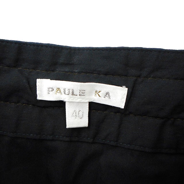 ポールカ PAULE KA ボタンダウン タイトスカート ひざ下丈