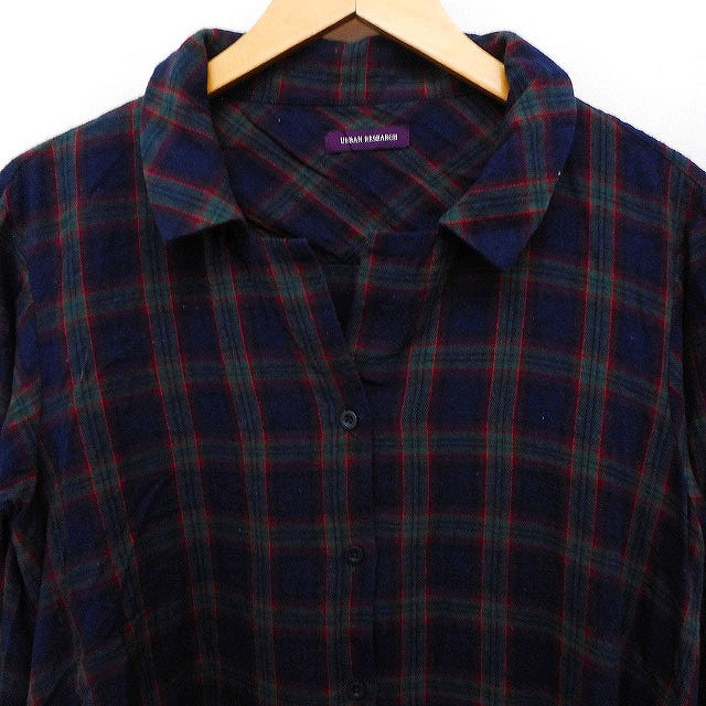 アーバンリサーチ URBAN RESEARCH チェック柄 シャツ ワンピース