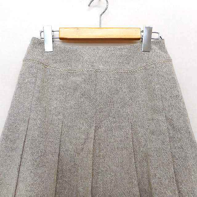 未使用品 クリアインプレッション CLEAR IMPRESSION タグ付き プリーツ スカート ロング ラメ混 フリル ウール混 2 グレージュ  /HT5 レディース 172-902309020163 | ベクトルパーク タグ付き未使用品　エスカーダー　スカート