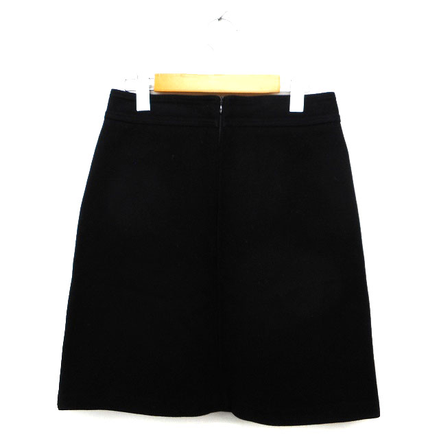 ポール＆ジョー PAUL&JOE スカート フレア ひざ丈 ウール バックジップ 