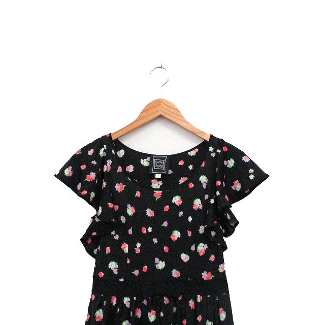 シンシアローリー CYNTHIA ROWLEY ワンピース 半袖 ギャザー 花柄 
