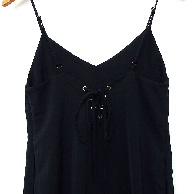 COCODEAL リボンキャミワンピースブラック1