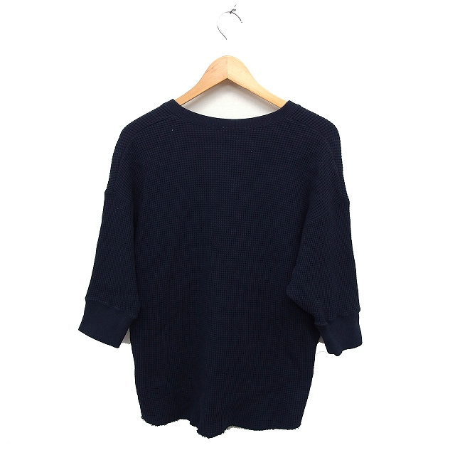 新品<6(ROKU)>Ⅴネック シャツネイビー 新品<6(ROKU)>Ⅴネック シャツネイビー