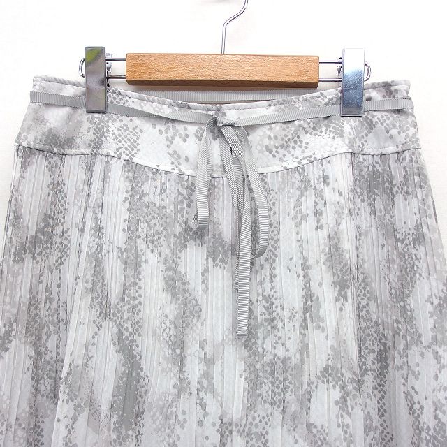 リフレクト Reflect フレア スカート ロング シフォン 総柄 ギャザー  