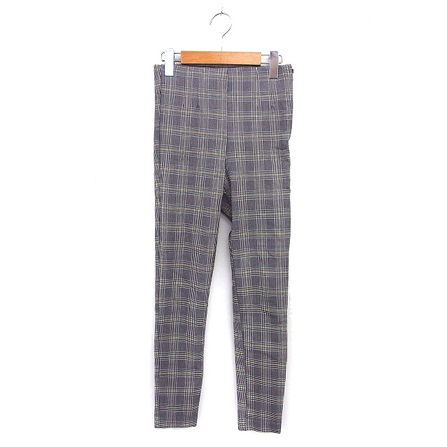 ZARAグレンチェックレディースパンツ ZARA ノーカラー パンツスーツ
