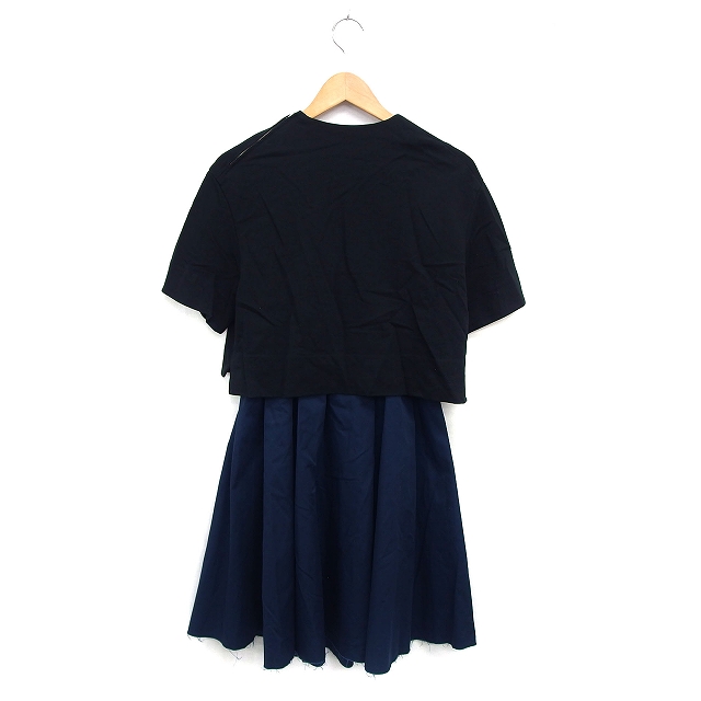 アダムエロペ ADAM ET ROPE' ブラックノースリーブフレアチュニック