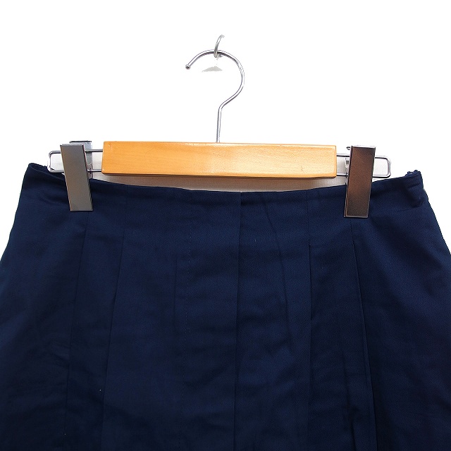 Rene ルネ ネイビー キュロット ショートパンツ 美品 36 ザラ ZARA ラップ キュロット ショート パンツ 無地 コットン 綿