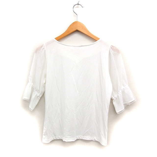 袖フェザー カットソー ビスチェ風刺繍カットソー(カットソー・Tシャツ) | al'aise