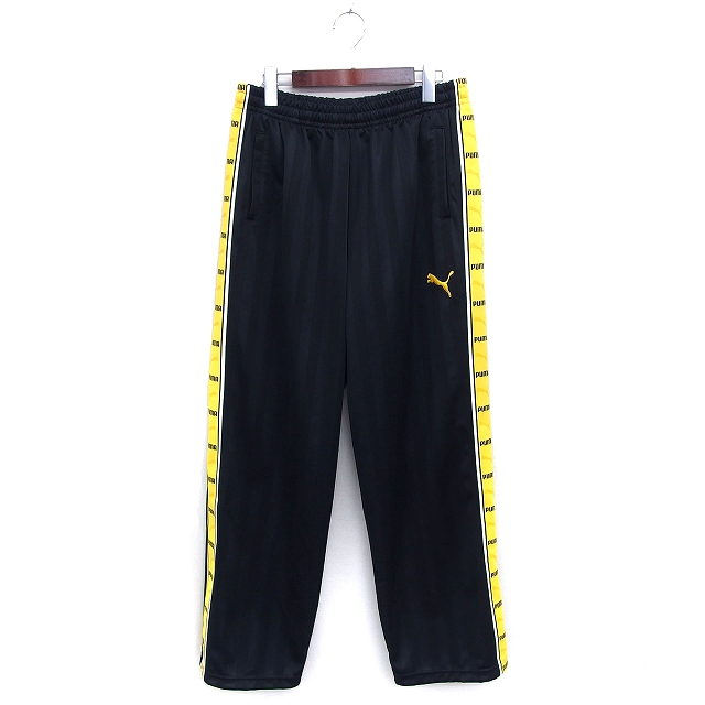 PUMA サイドストライプ ジャージパンツ S ブラック/グレー 楽天市場