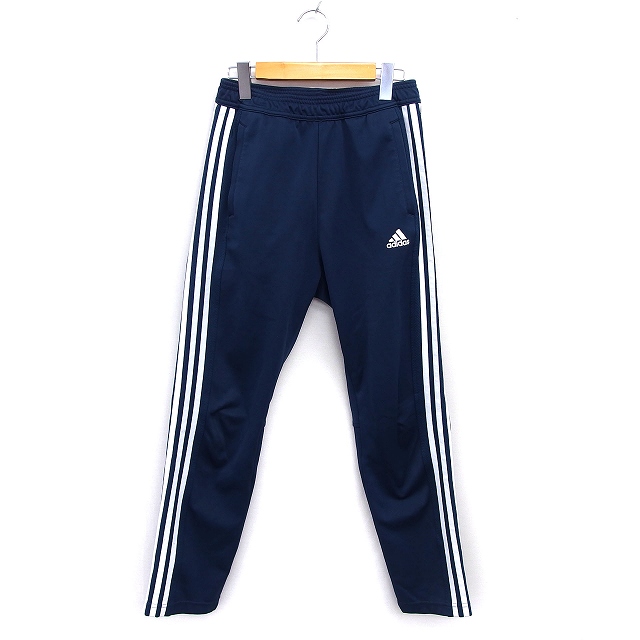 adidas 青 ストライプ ジャージパンツ M adidas - adidas アディダス