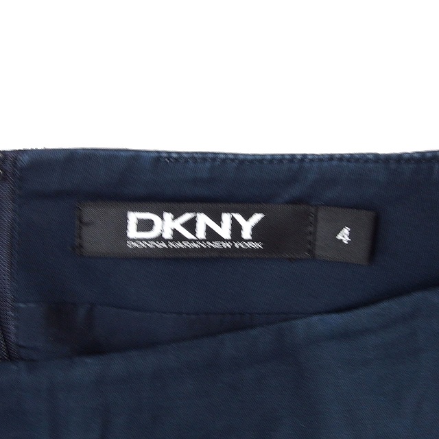 ダナキャランニューヨーク DKNY タイトスカート ミニ ZIP 無地
