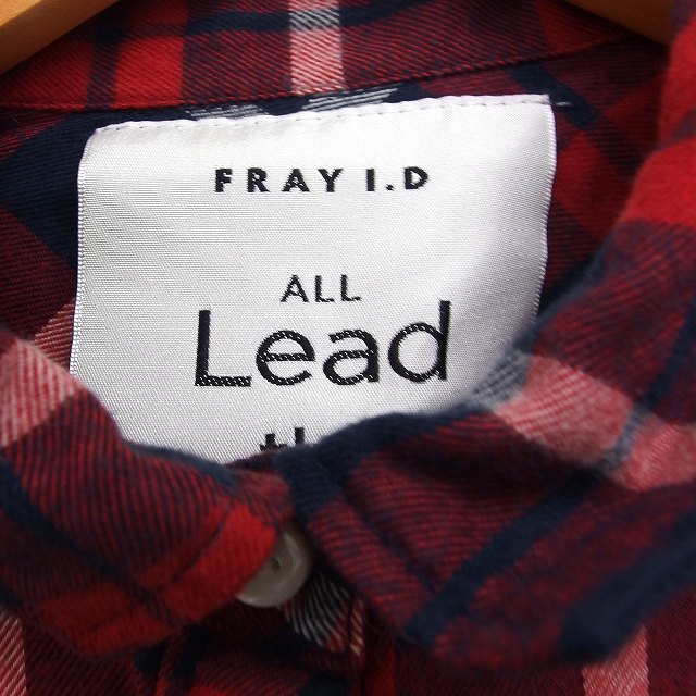 新品タグ付き FRAY I.D リボンディティールトップス チェック サイズ0 新品タグ付き FRAY I.D リボンディティールトップス チェック