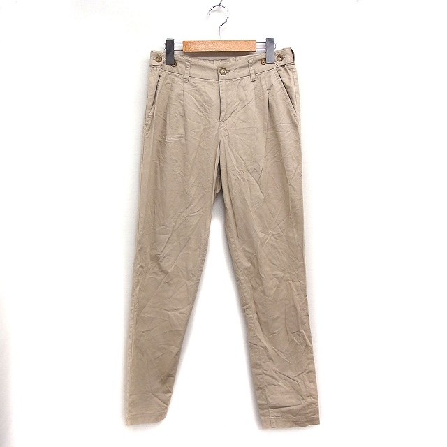 GUILTY PARTIES ベージュ チノパン ダブルプリーツ BEAMS チノパン 1940'sディテール ワイドチノパンツ メンズ