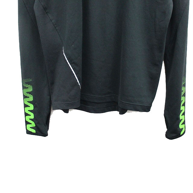 リーボック Reebok ジャージ 長袖 ハーフジップ シンプル S チャコールグレー /KT31 レディース
