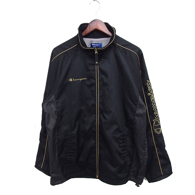 チャンピオン CHAMPION トラックジャケット ゴールド文字 スポーツ 