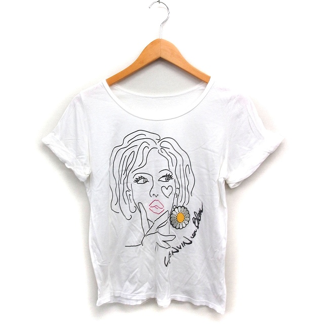 ランバンオンブルー LANVIN en Bleu フェイスプリント Tシャツ 
