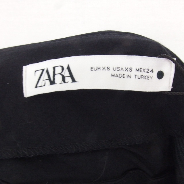 トップス SARA ザラ ZARA チューブトップ ベアトップ タイト サイドジップ XS