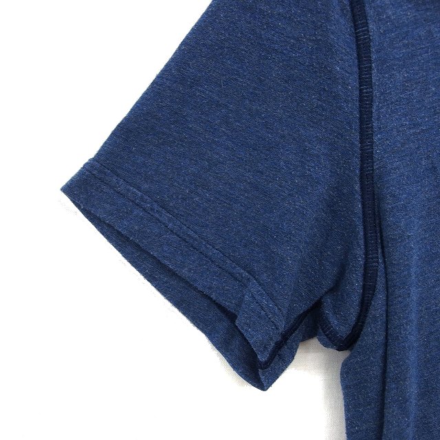 オン ON ランニングウェア カットソー Tシャツ スリット ラウンドネック ストレッチ 半袖 M 紺 ネイビー /NT11 レディース