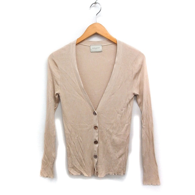 ベージュ Vネックカーディガン 【ユナイテッドアローズ】 conte