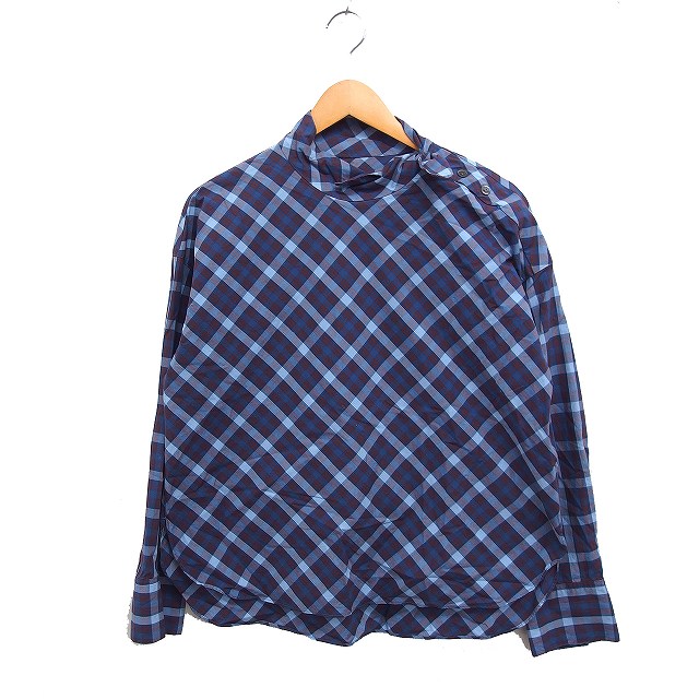 スナイデル SNIDEL チェック シャツ ブラウス 長袖 スタンド