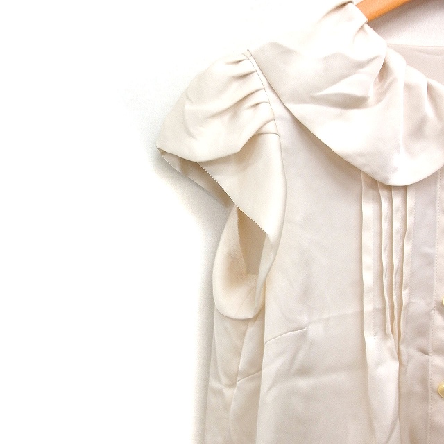 ロイスクレヨン Lois CRAYON 丸衿 シャツ ブラウス ペタルスリーブ