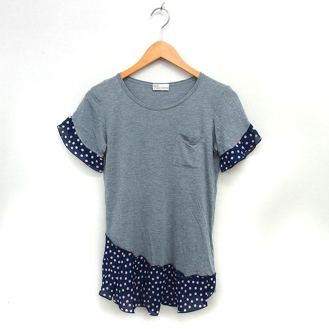 レッド ヴァレンティノ RED VALENTINO ドット ボートネック ブラウス 