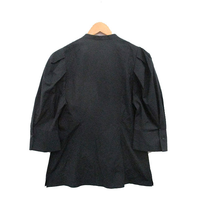 アストラット ASTRAET シャツ ブラウス 七分袖 シンプル ブラック 黒 