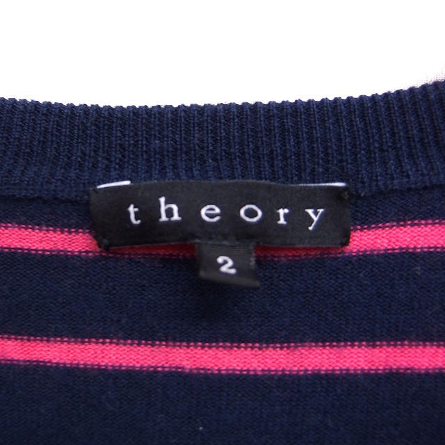 セオリー Theory ウール ニット ワンピース ボーダー 長袖 ミニ丈