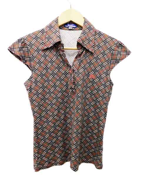 バーバリー Burberry ブルーレーベル ポロシャツ チェック柄