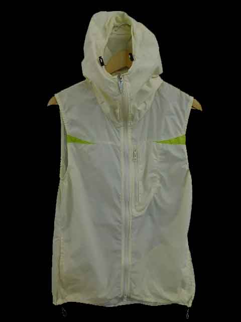 ジョイリッチ Joyrich パーカー ノースリーブ ナイロン ジップアップ L 白 アイボリー レディース 173 ベクトルパーク