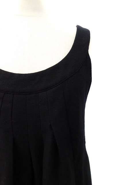 レイビームス Ray Beams ワンピース キャミソール キャミワンピ ひざ丈 ノースリーブ リボン 黒 レディース 173 ベクトルパーク