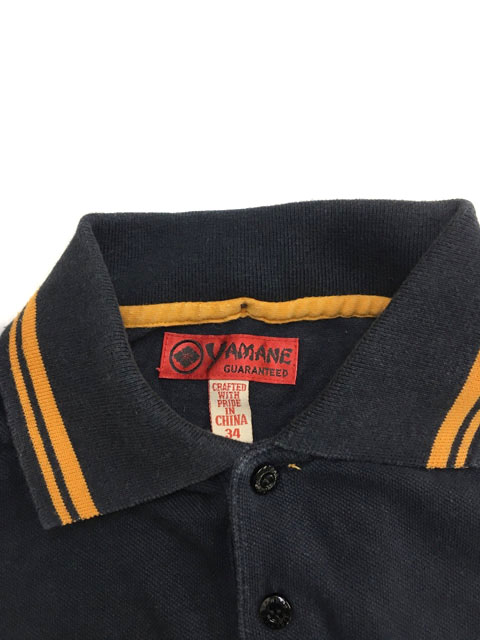 エヴィス EVISU ヤマネ YAMANE シャツ ポロシャツ ロゴ 刺繍 半袖 34 